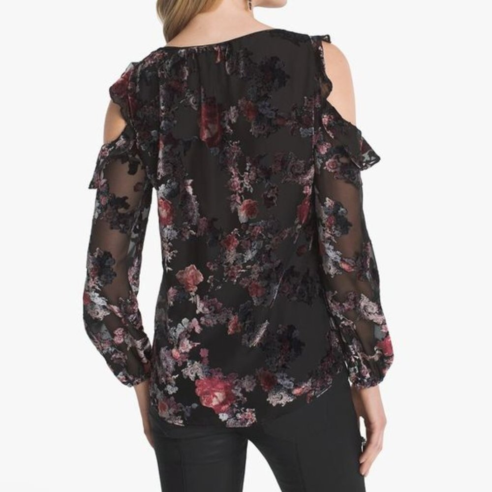 WhiteHouseBlackMarket Black size 8 cold shoulder